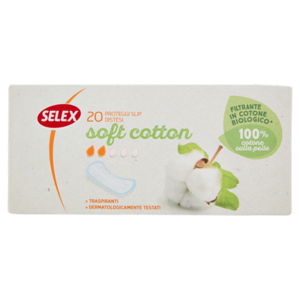 Selex Proteggi Slip in Cotone Biologico 20 pezzi