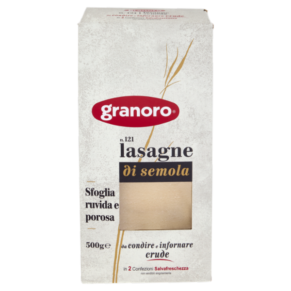 granoro n.121 lasagne di semola 500 g