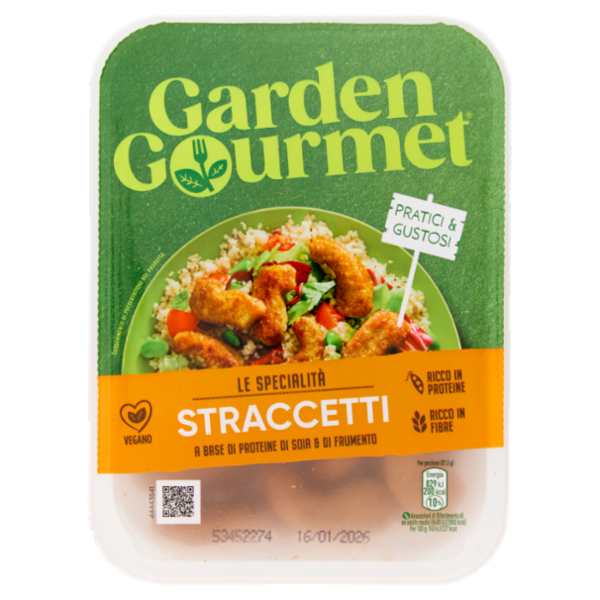 GARDEN GOURMET Straccetti Vegani di Soia 2 porzioni 175g