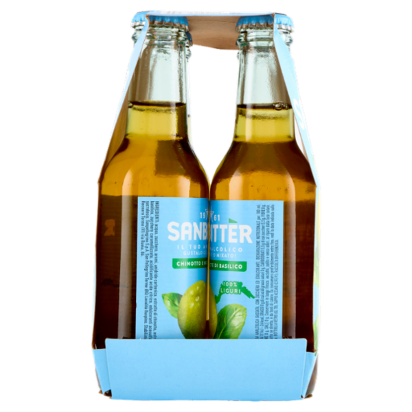 Sanbittèr, Chinotto e note di Basilico, Aperitivo Analcolico - 4 x 200ml
