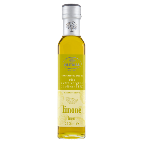 Olitalia Gourmet Condimento a Base di olio extra vergine di oliva (98%) limone 250 ml