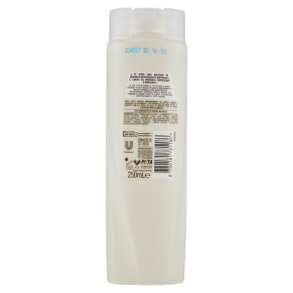 sunsilk Shampoo Thè Verde e Limone per Capelli Grassi Effetto Detox 250 mL