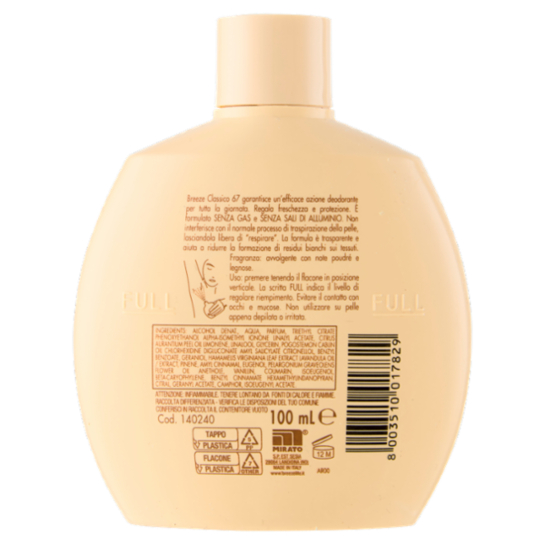 Breeze Classico 67 Deodorante Profumato 100 mL