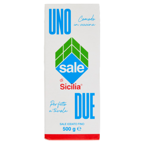 sale di Sicilia Uno Due Sale Iodato Fino 500 g