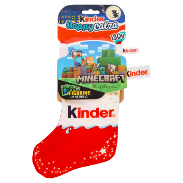 Kinder Happy Calza Minecraft 6 pezzi 130 g