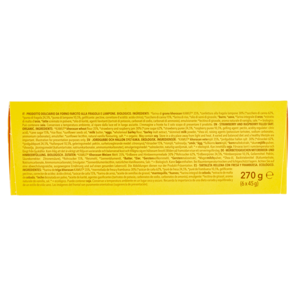 Germinal Bio Crostatina Fragola & Lampone 6 x 45 g