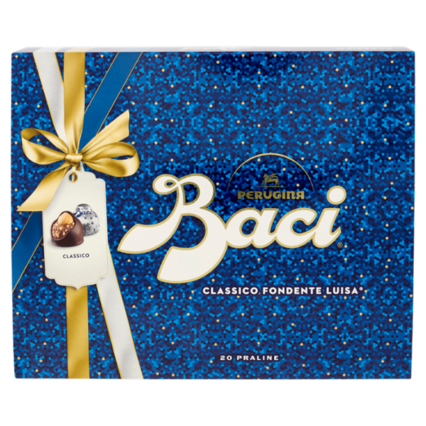 BACI PERUGINA Classico Cioccolatini Fondenti ripieni al Gianduia Scatola Regalo 250g