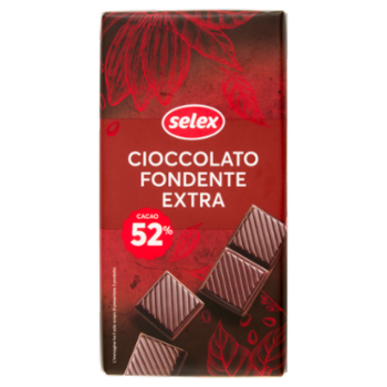 Selex Cioccolato Fondente Extra Cacao 52% 100 g
