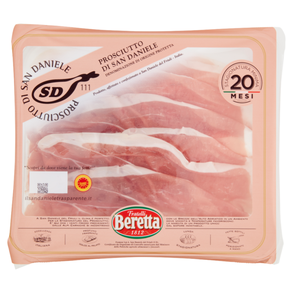 Fratelli Beretta Prosciutto di San Daniele DOP Stagionatura Minima 20 Mesi 90 g