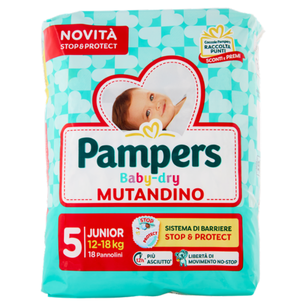 Pampers Baby-dry Mutandino Junior 18 pz