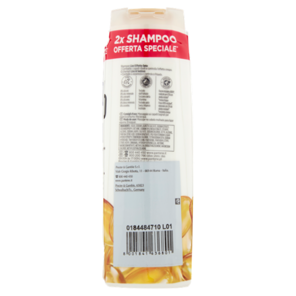 Pantene Pro-V Shampoo Lisci Effetto Seta 2x225 ml