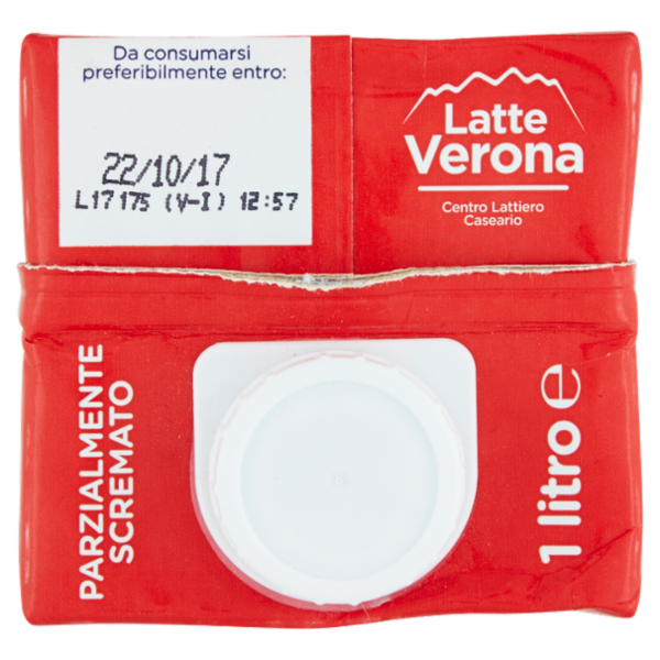 Latte Verona Latte della Lessinia a Lunga Conservazione Parzialmente Scremato 1 litro