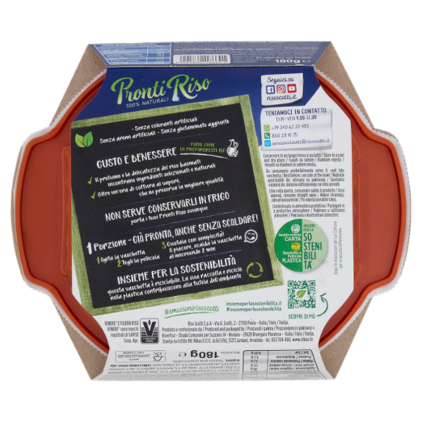 Riso Scotti Naturalissimi Bio Riso Basmati con Verdure e Cereali 180 g