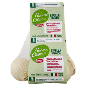 Selex Natura Chiama Cipolla Bianca - Calibri Vari - Preconfezionata 750 g
