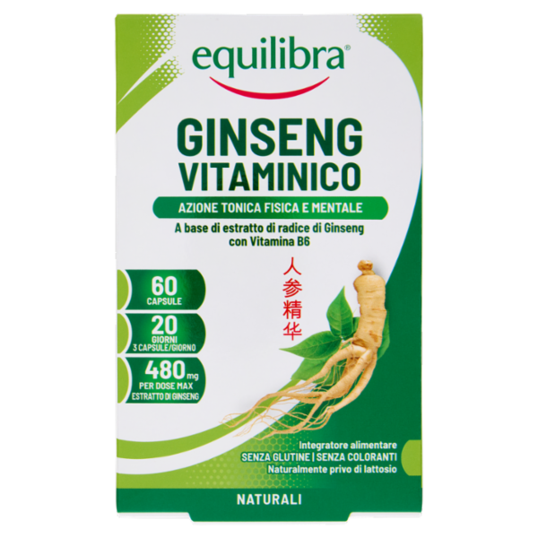 equilibra Ginseng Vitaminico 60 Capsule 19,2 g