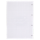 Selex Ricambio Bianco Quaxima Formato A4 40 Fogli Rinforzati 80 g Quadretti 4 mm