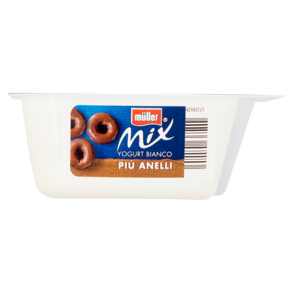 müller Mix Yogurt Bianco Più Anelli al Cioccolato 150 g