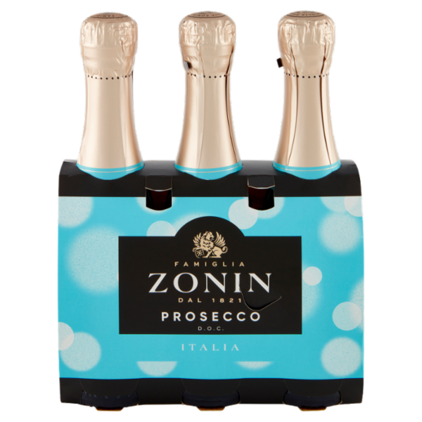 Zonin Prosecco D.O.C. Extra Dry 3 x 200 ml