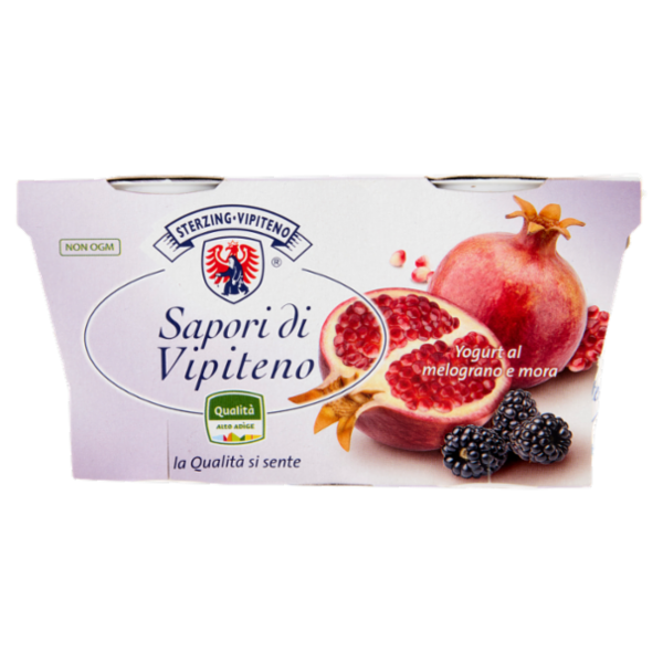 Sterzing Vipiteno Sapori di Vipiteno Yogurt al melograno e mora 2 x 125 g