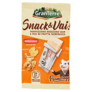 Parmareggio Snack & Vai! Parmigiano Reggiano DOP e Mix Di Frutta Noberasco 35 g