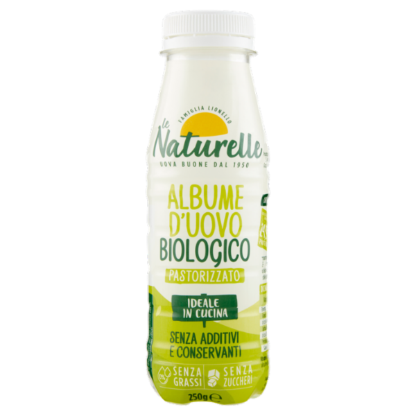 le Naturelle Albume d'Uovo Biologico Pastorizzato 250 g