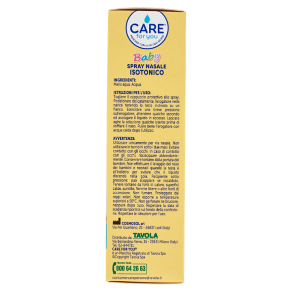 Care for you Baby Spray Nasale Isotonico 100 ml
