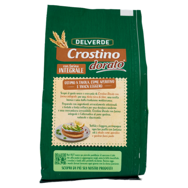 Delverde Crostino dorato con farina Integrale 300 g