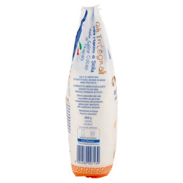 Gemma di mare Gli Integrali Sale Marino di Sicilia dalle Saline Culcasi di Trapani Grosso 800 g