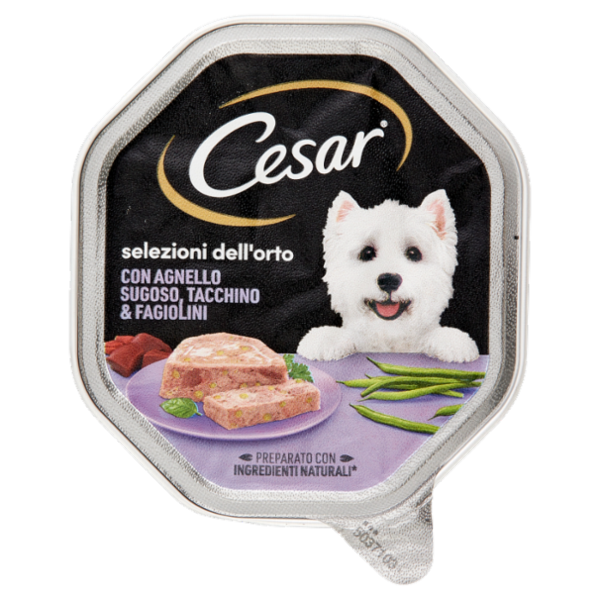 Cesar selezioni dell'orto con Agnello Sugoso, Tacchino & Fagiolini 150 g