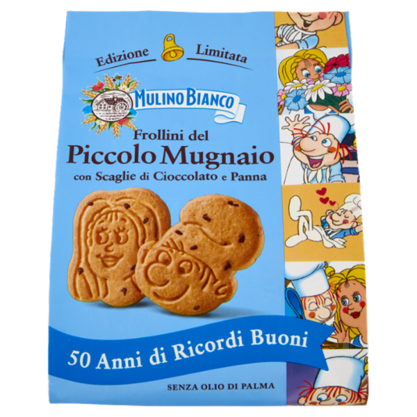 Mulino Bianco Frollini del Piccolo Mugnaio Biscotti con Cioccolato e Panna Limited Edition 300g