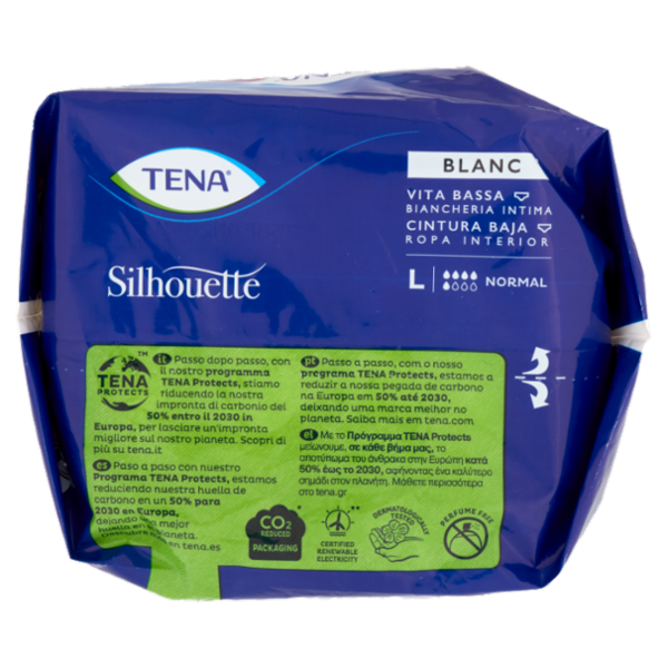 Tena Silhouette Vita Bassa Biancheria Intima Normal L Blanc 5 pz