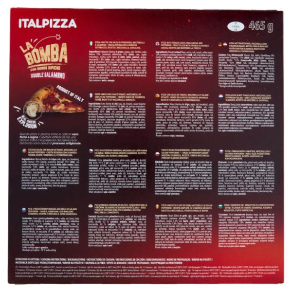 Italpizza la Bomba Double Salamino 465 g