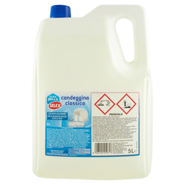 Selex Casa Bella Candeggina Classica con Tappo Salvabimbo 5 L