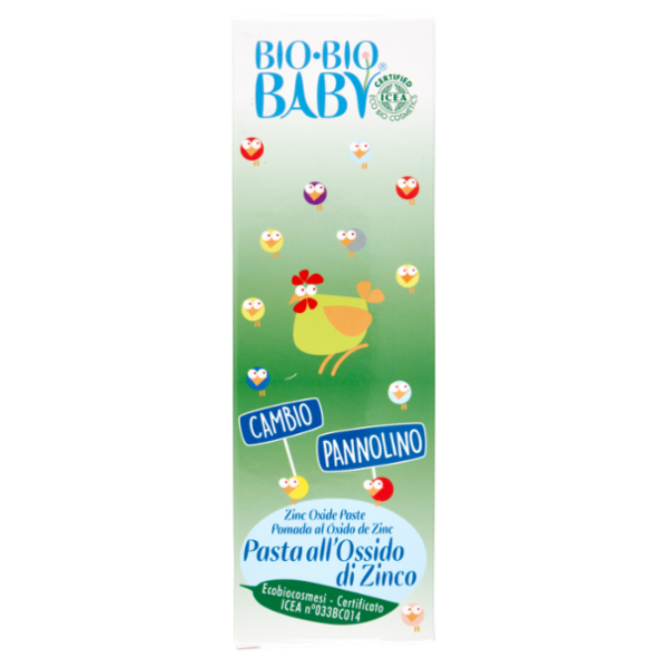 Bio-Bio Baby Pasta all'Ossido di Zinco Cambio Pannolino 100 ml