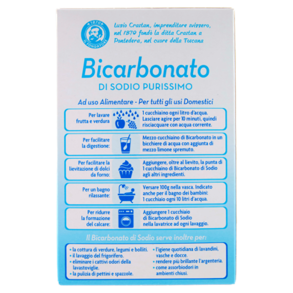 Crastan Bicarbonato di Sodio Purissimo 500 g