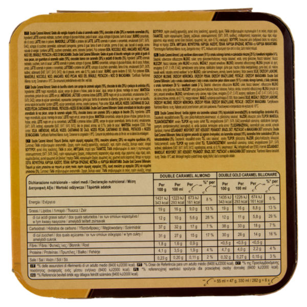 Magnum mini Double Caramel Almond - Gold Caramel Billionaire 6 gelati 282 g