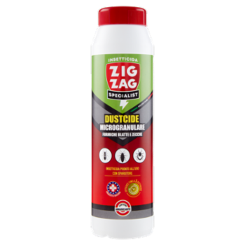 Zig Zag Specialist Dustcide Microgranulare Insetticida Pronto All'Uso Con Spargitore 250 g
