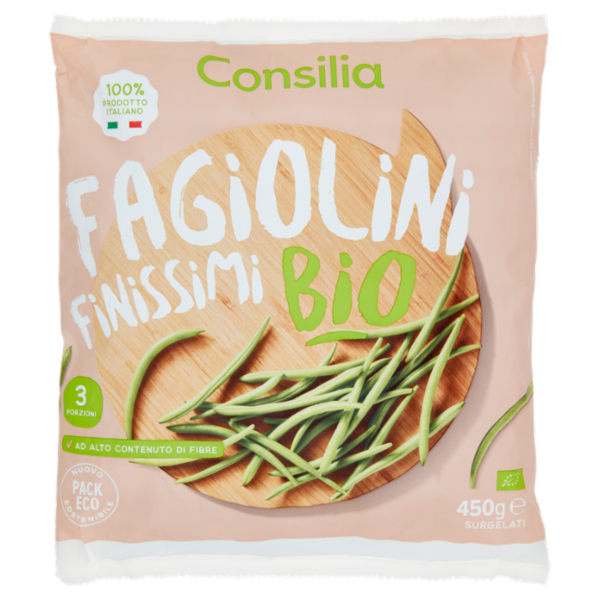 Consilia Fagiolini Finissimi Biologici Surgelati 450 g