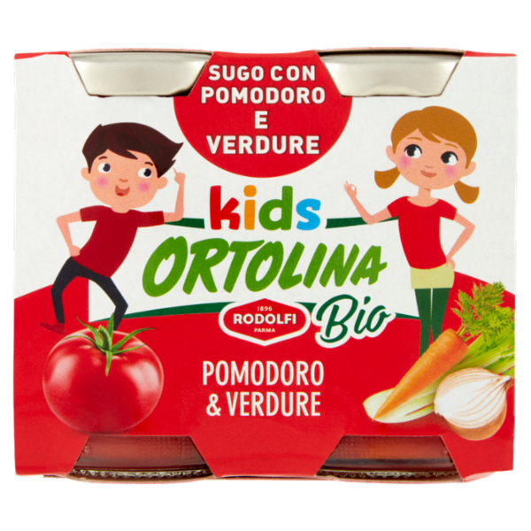 Ortolina kids Bio Pomodoro & Verdure 2 x 100 g
