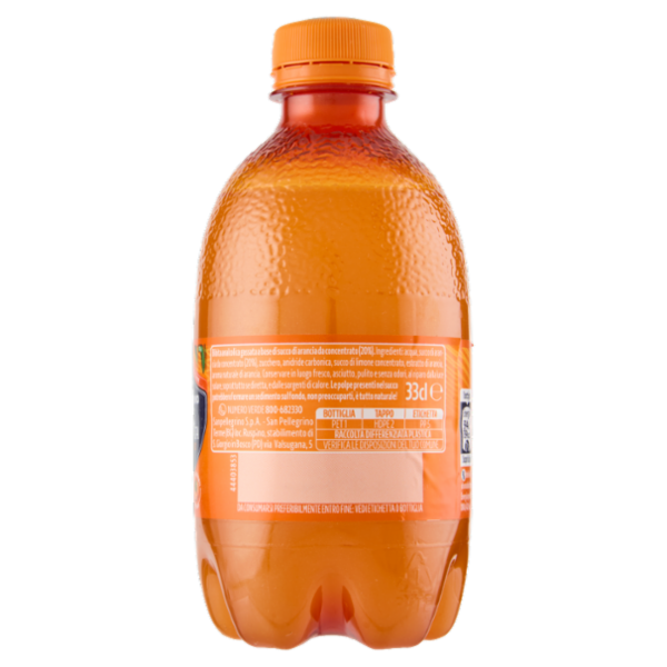 BIBITE SANPELLEGRINO, Bevanda Gassata, Aranciata , Pet - 330ml