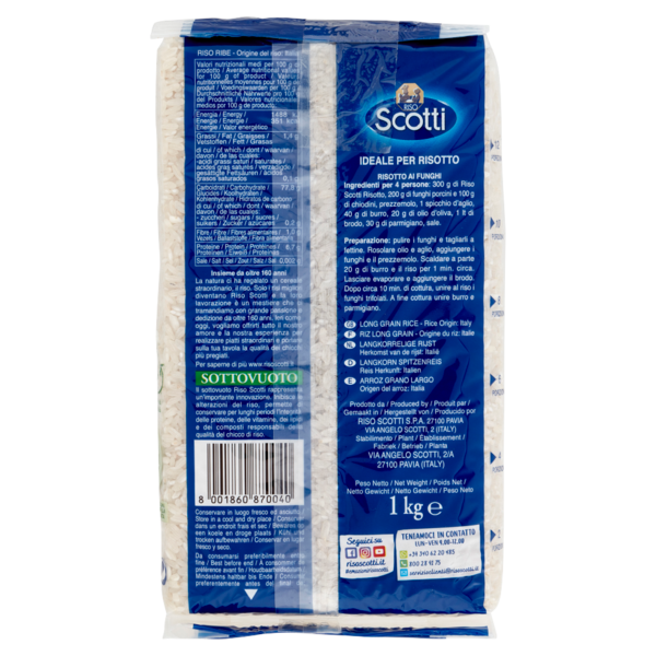 Riso Scotti Riso ideale per Risotto 1 kg