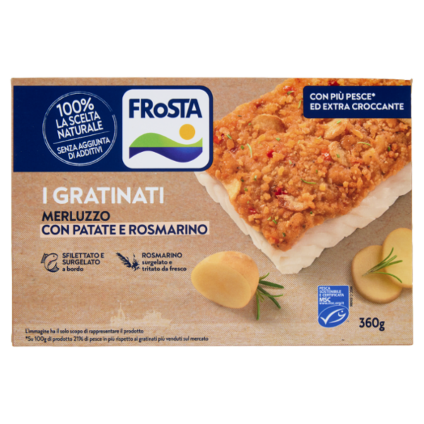 FRoSTA i Gratinati Merluzzo con Patate e Rosmarino 360 g