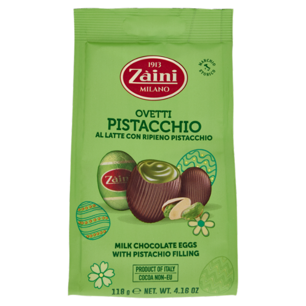 Zàini Ovetti Pistacchio al Latte con Ripieno Pistacchio 118 g