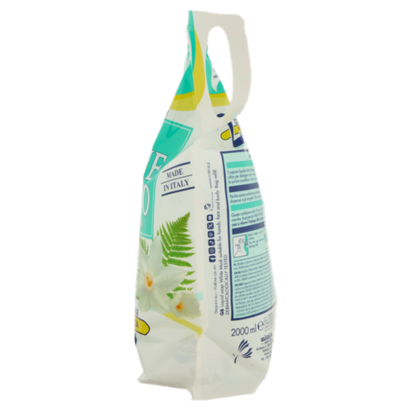 milmil Sapone Liquido Muschio Bianco Ricarica Universale Ecologica 2 Litri