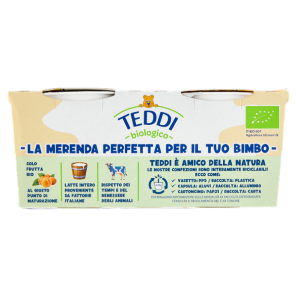 Teddi biologico Albicocca 2 x 115 g