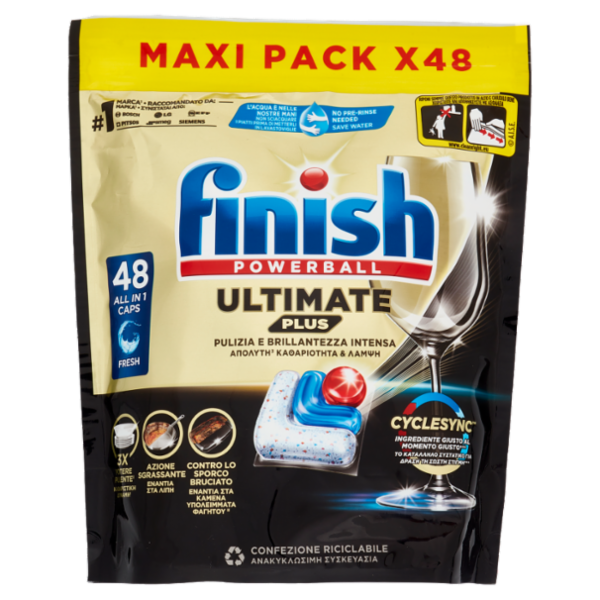 Finish Ultimate Plus Fresh pastiglie lavastoviglie 48 lavaggi 585,6 g