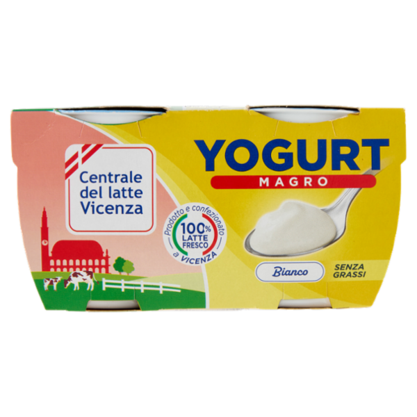 Centrale del latte Vicenza Yogurt Magro Bianco 2 x 125 g