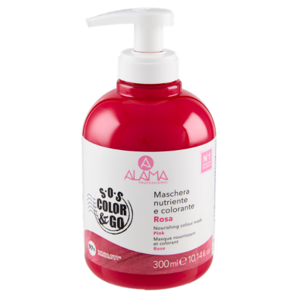 Alama Professional S.O.S. Color & Go Maschera nutriente e colorante Rosa 300 ml