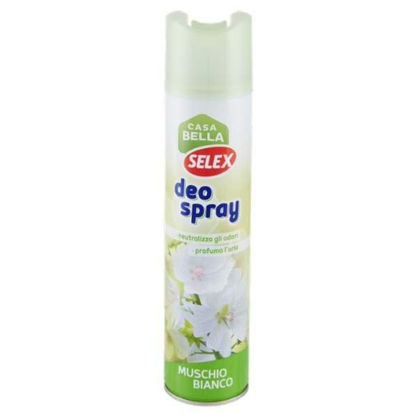 Selex Casa Bella Deodorante per Ambienti Spray Muschio Bianco 2 in 1 300 ml