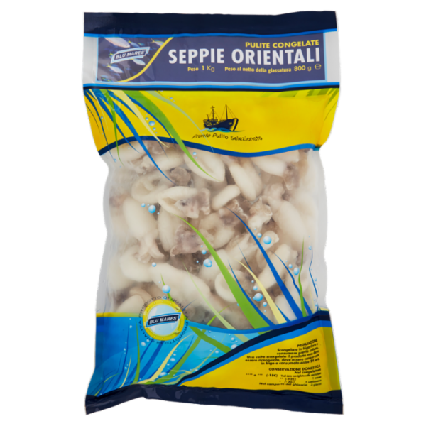 Blu Mares Seppie Orientali Pulite Congelate 1 kg